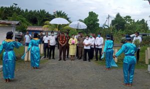 Seremoni penyambutan Kepala Kejari Baru Halmahera Timur (foto.Wahono-Jazirah Indonesia)