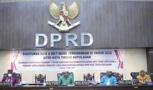 Pendapat Walikota Tidore Kepulauan terhadap 2 Ranperda Inisiatif DPRD Kota Tidore Kepulauan, Kamis, 19-5-2022