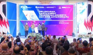 Presiden Joko Widodo (Jokowi) resmi meluncurkan Kartu Kredit Pemerintah (KKP) Domestik