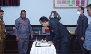 PN Soasio dan OPD Terkait Tandatangani Kerjasama Layanan Penyandang Disabilitas, Selasa (27-9-2022)