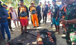 Penemuan jasad Serda Ahmad Ismi La harjilun, anggota TNI-AD di Kepulauan Sula yang dilaporkan hilang pada Minggu (2/10/2022) di perairan Sulabesi (foto. antara)