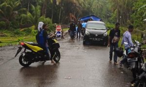 Kondisi terkini di jalan raya lintas Halmahera, Desa Sigela Yef Kota Tidore Kepulauan