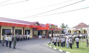 Apel Gelar Pasukan Operasi Ketupat 2024 di Lapangan Polresta Tidore, Rabu (4/3/2024). [Foto. Ist.)