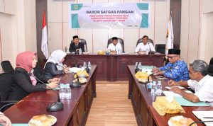 Rapat Satgas Pangan di Ruang Rapat Sekda Kota Tidore Kepulauan, Selasa (1102024).