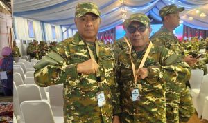 Wali Kota Tidore Muhammad Sinen dan Wakil Wali Kota Ahmad Laiman saat mengikuti Retrel di Akmil Magelang.