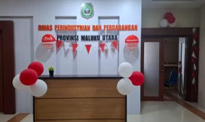 Kantor Dinas Perindag Maluku Utara. (Foto/Haliyora.id)