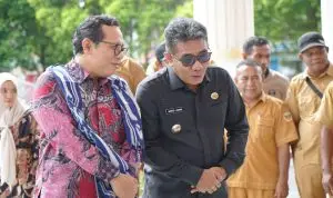 Wakil Walikota Tidore Kepulauan Ahmad Laiman menerima langsung kedatangan Tim Uji Petik Inovasi Kementerian Dalam Negeri. Senin (17/11/2025).