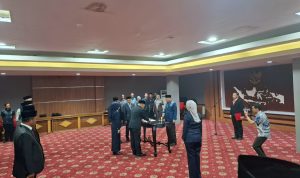 Pelantikan pejabat eselon II di lingkungan Pemprov Maluku Utara, Kamis (6/11/2025).