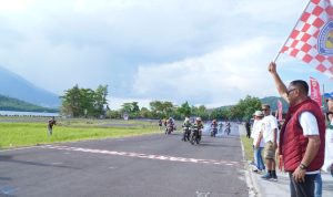 Wali Kota Tidore Kepulauan Muhammad Sinen resmi membuka Wali Kota Tidore Racing Cup I Tahun 2026, Sabtu (9/5/2026) di Sirkuit Selawaring, Kelurahan Rum, Kecamatan Tidore Utara